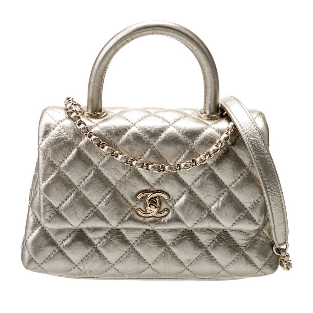 CHANEL Metallic champagne GOLD Mini Bag - Picture 6 of 7